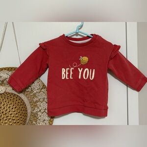 H&M Red 'Bee You' Kids Sweatshirt